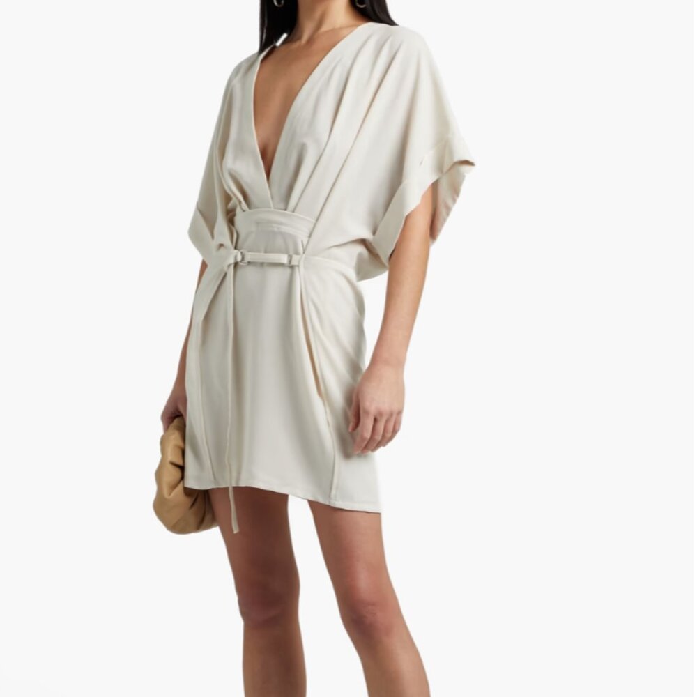 The IRO Danube belted pleated mini dress NWT